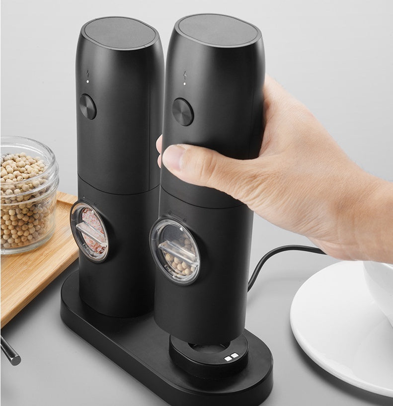Electric Kitchen Grinder – USB-C Rechargeable Ceramic Mill (Salt, Pepper & Spices)