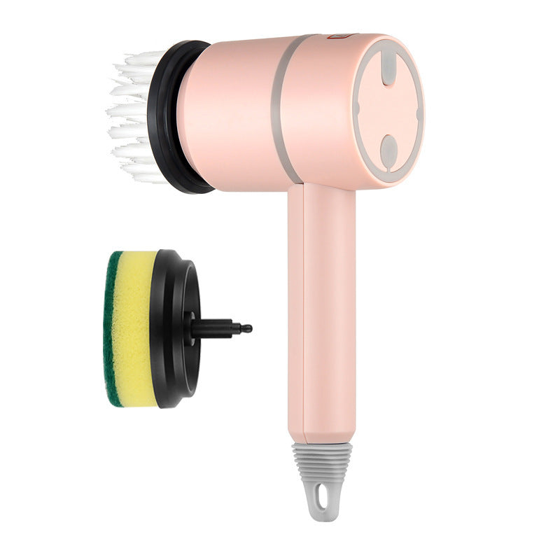 Cordless Electric Cleaning Brush for Kitchen & Bathroom with Scouring Pads