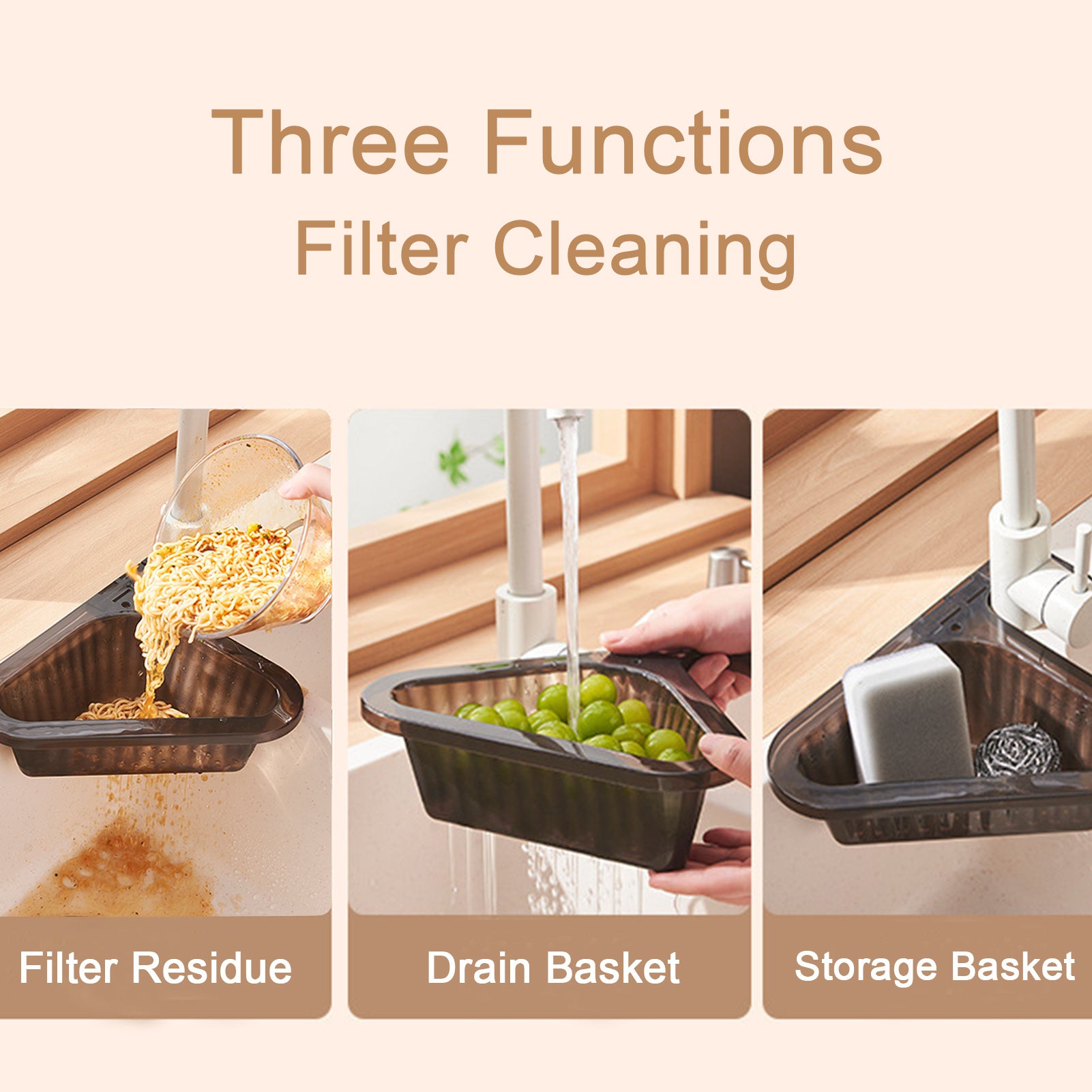Swan Sink Drain Basket – Leftover & Food Waste Strainer (Adjustable)