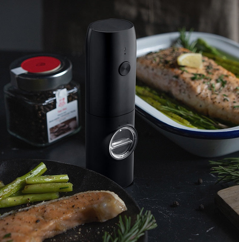 Electric Kitchen Grinder – USB-C Rechargeable Ceramic Mill (Salt, Pepper & Spices)